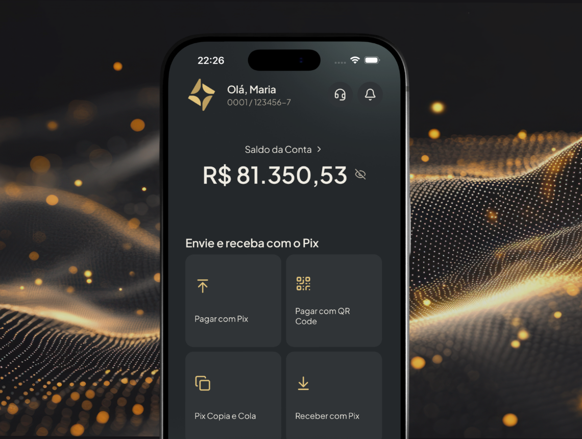 Cliente usando o app Luz Payments no dia a dia